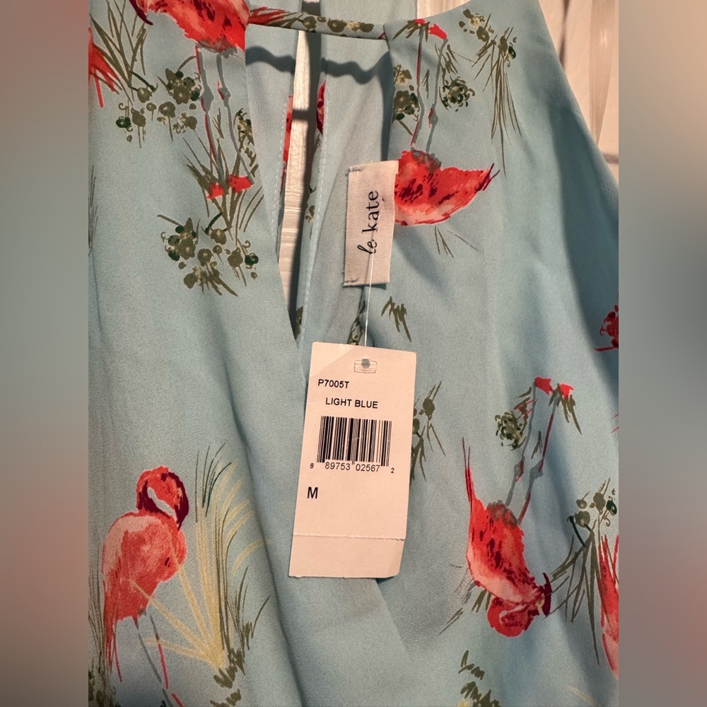 Flamingo Print Romper M - Picture 3 of 6